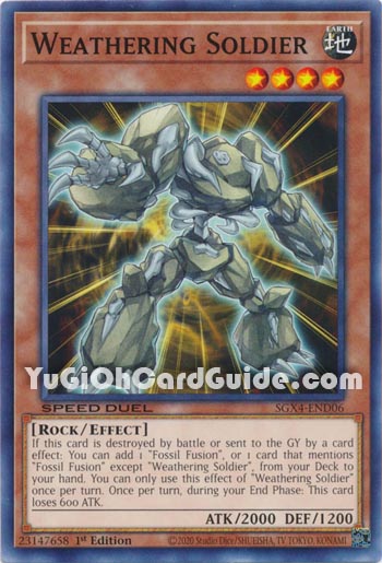 Yu-Gi-Oh Card: Weathering Soldier