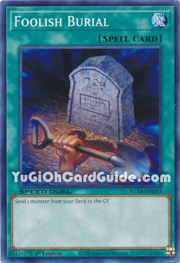 Yu-Gi-Oh Card: Foolish Burial