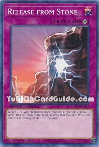 Yu-Gi-Oh Card: Release From Stone