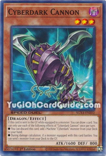 Yu-Gi-Oh Card: Cyberdark Cannon