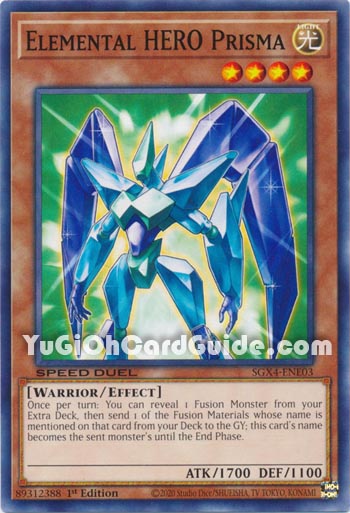 Yu-Gi-Oh Card: Elemental HERO Prisma