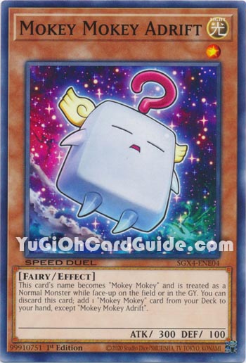 Yu-Gi-Oh Card: Mokey Mokey Adrift