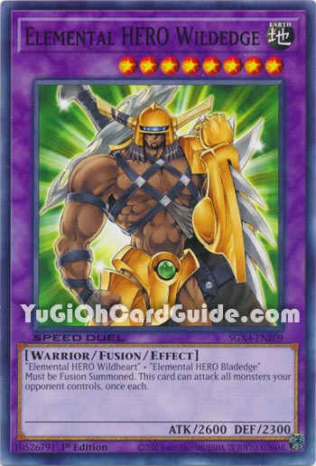Yu-Gi-Oh Card: Elemental HERO Wildedge