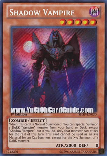 YUGIOH - SHADOW Vampire (Secret Rare) (1ère édition) - MP14-EN152 (P