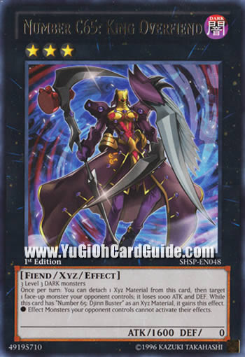 Yu-Gi-Oh Card: Number C65: King Overfiend