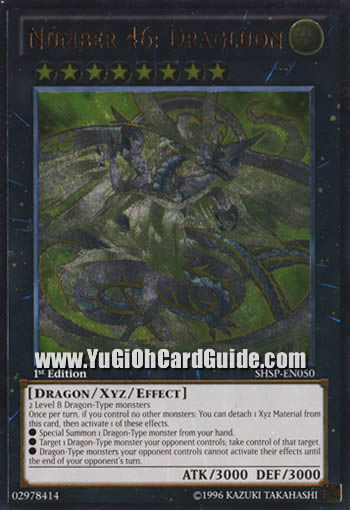 Yu-Gi-Oh Card: Number 46: Dragluon
