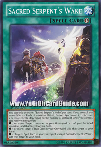 Yu-Gi-Oh Card: Sacred Serpent's Wake