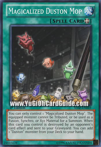 Yu-Gi-Oh Card: Magicalized Duston Mop