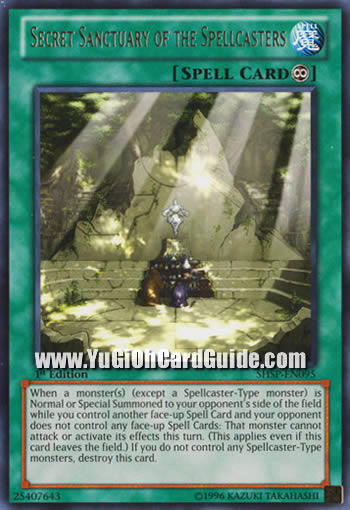 Yu-Gi-Oh Card: Secret Sanctuary of the Spellcasters