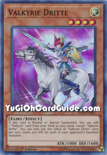 Yu-Gi-Oh Card: Valkyrie Dritte
