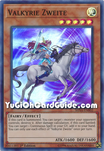 Yu-Gi-Oh Card: Valkyrie Zweite