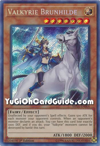 Yu-Gi-Oh Card: Valkyrie Brunhilde