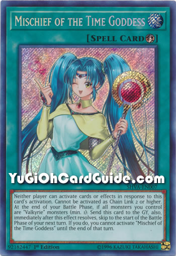 Yu-Gi-Oh Card: Mischief of the Time Goddess
