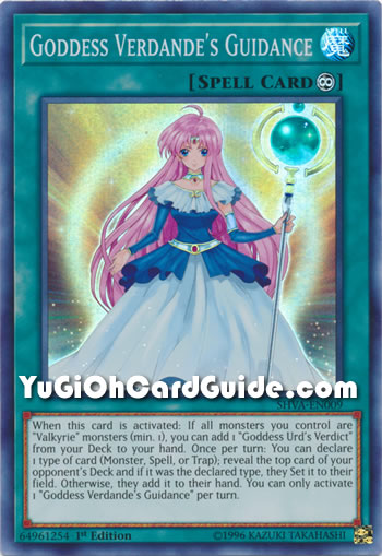 Yu-Gi-Oh Card: Goddess Verdande's Guidance