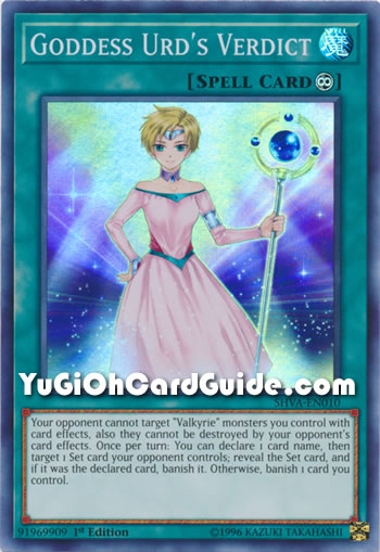 Yu-Gi-Oh Card: Goddess Urd's Verdict