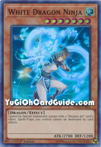 Yu-Gi-Oh Card: White Dragon Ninja