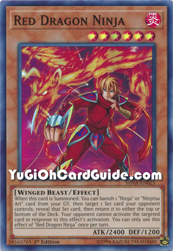 Yu-Gi-Oh Card: Red Dragon Ninja