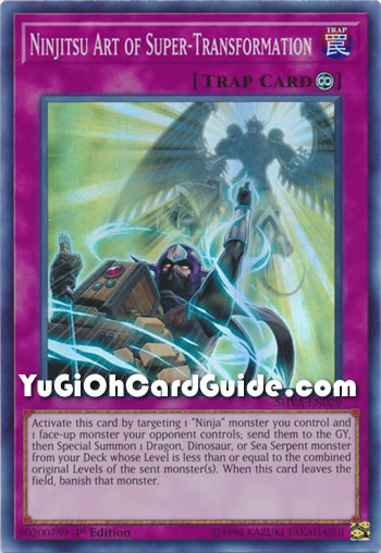 Yu-Gi-Oh Card: Ninjitsu Art of Super-Transformation