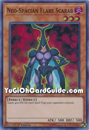 Yu-Gi-Oh Card: Neo-Spacian Flare Scarab