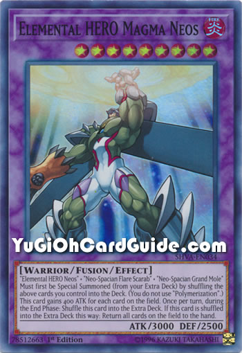 Yu-Gi-Oh Card: Elemental HERO Magma Neos