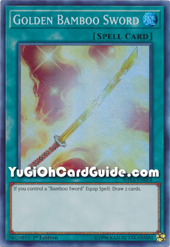 Yu-Gi-Oh Card: Golden Bamboo Sword
