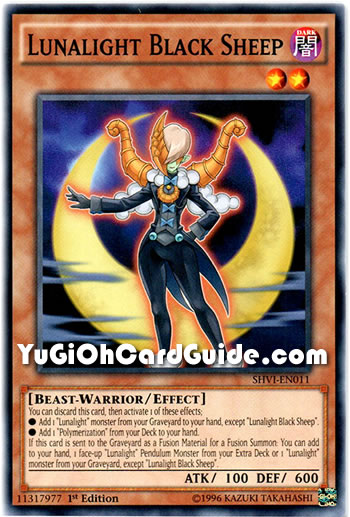 Yu-Gi-Oh Card: Lunalight Black Sheep