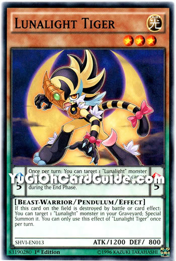 Yu-Gi-Oh Card: Lunalight Tiger