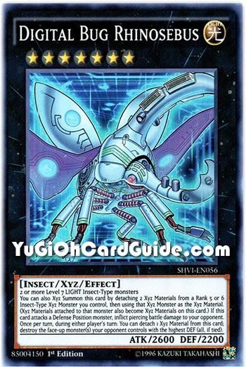 Yu-Gi-Oh Card: Digital Bug Rhinosebus