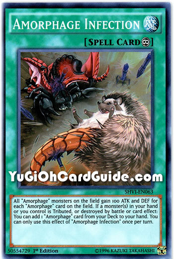 Yu-Gi-Oh Card: Amorphage Infection