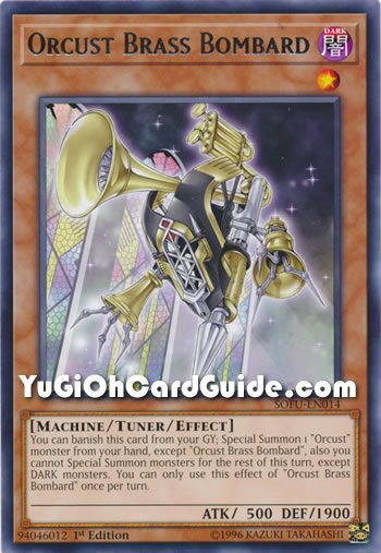 Yu-Gi-Oh Card: Orcust Brass Bombard