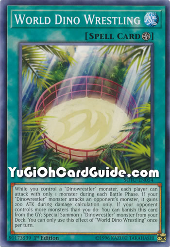 Yu-Gi-Oh! World Dino Wrestling – MP19-EN197 – Common 1st Edition, Aus 2019 Gold Sarkophag Tin Mega Pack