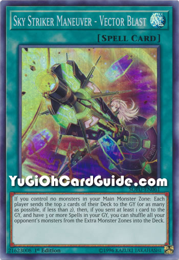 Yu-Gi-Oh Card: Sky Striker Maneuver - Vector Blast!