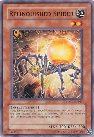 Yu-Gi-Oh Card: Relinquished Spider