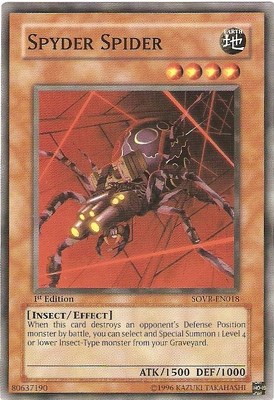 Yu-Gi-Oh Card: Spyder Spider