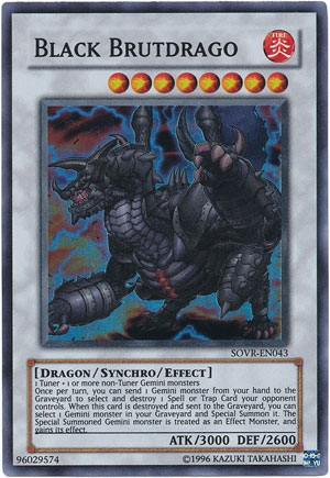 Yu-Gi-Oh Card: Black Brutdrago