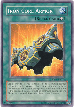 Yu-Gi-Oh Card: Iron Core Armor