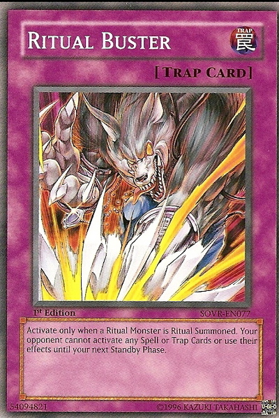 Yu-Gi-Oh Card: Ritual Buster
