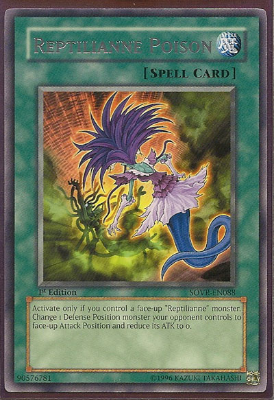Yu-Gi-Oh Card: Reptilianne Poison