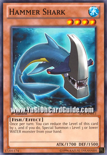 Yu-Gi-Oh Card: Hammer Shark