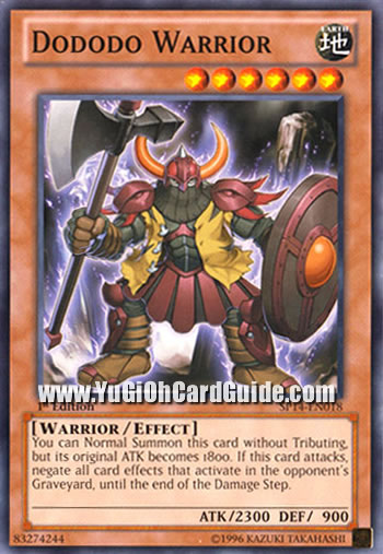 Yu-Gi-Oh Card: Dododo Warrior