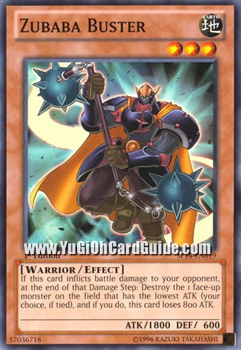 Yu-Gi-Oh Card: Zubaba Buster