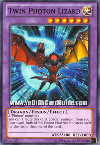 Yu-Gi-Oh Card: Twin Photon Lizard
