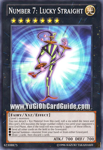 Yu-Gi-Oh Card: Number 7: Lucky Straight