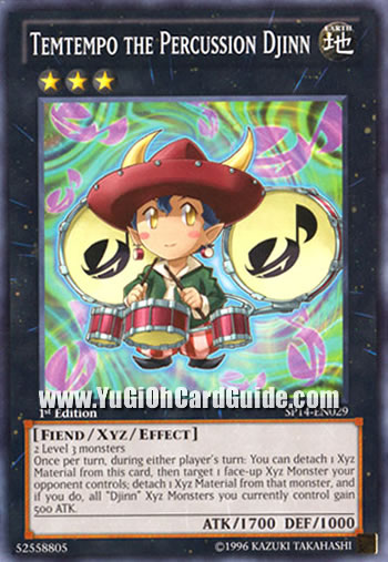 Yu-Gi-Oh Card: Temtempo the Percussion Djinn