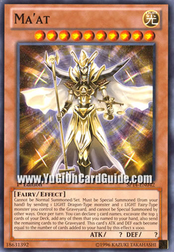 Yu-Gi-Oh Card: Ma'at