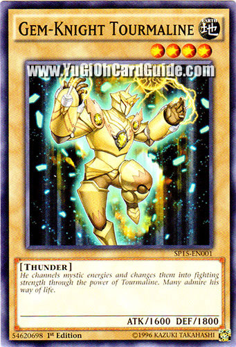 Yu-Gi-Oh Card: Gem-Knight Tourmaline