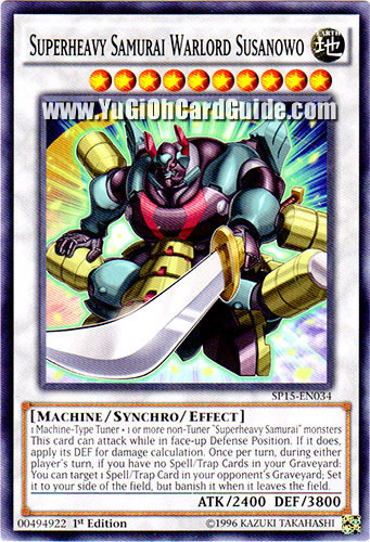 Yu-Gi-Oh Card: Superheavy Samurai Warlord Susanowo
