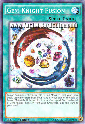 Yu-Gi-Oh Card: Gem-Knight Fusion
