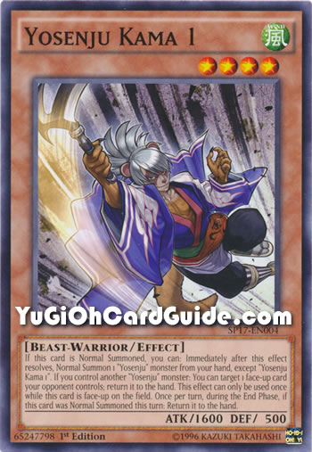 Yu-Gi-Oh Card: Yosenju Kama 1