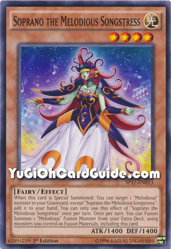 Yu-Gi-Oh Card: Soprano the Melodious Songstress